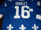 MICHEL GOULET QUEBEC NORDIQUESHOF JSA COA SIGNED JERSEY