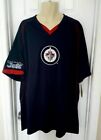 Winnipeg Jets Mens Jersey Size 3XL Embroidered Logos Blue New NHL Big