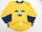 SWEDEN GOLD 2016 WORLD CUP OF HOCKEY TEAM ISSUED ADIDAS JERSEY GOALIE CUT 58