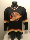 Vintage Vancouver Canucks Skate Logo 10 CCM Maska Hockey Jersey Mens XL