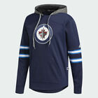 adidas NHL Winnipeg Jets Platinum Jersey Hoodie Hooded Sweatshirt Mens Size S