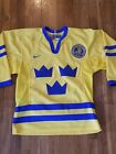 Nike Sweden Svenska Olympic Hockey Jersey Men Small NHL International