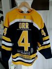 Custom Boston Bruins Bobby Orr commemorative Jersey sz 52