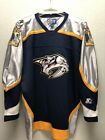TRUE vintage NASHVILLE PREDATORS Starter HOCKEY JERSEY mens XL