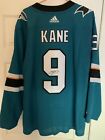 NHL San Jose Sharks Adidas Authentic Evander Kane Mens 54 Signed Jersey