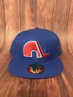 QUEBEC NORDIQUES NHL VINTAGE HOCKEY NEW ERA FITTED Sz 7 3 4