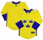 YOUTH S M NWT TEAM SWEDEN 2016 WORLD CUP HOCKEY PATCH ADIDAS HOCKEY JERSEY
