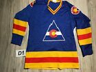 Vintage COLORADO ROCKIES Original Good Sports Jersey NHL HOCKEY Adult Small VTG