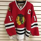 Chicago Blackhawks Jonathan Toews Reebok Jersey NHL Hockey Replica Fight Strap