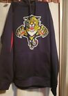 Florida Panthers NHL Reebok blue Primary Logo Jersey Crest Pullover Hoodie