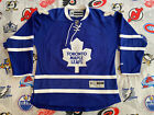 Toronto Maple Leafs Mens Large NHL Reebok Sewn Blue Hockey Jersey Blank