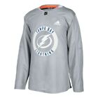 Tampa Bay Lightning NHL Adidas Mens Grey Authentic Practice Team Jersey
