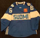 Game Worn World Cup of Hockey Eric Haula Finland Jersey