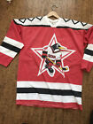 PENGUINS UCKA RUSSIAN Red Size XL Vintage HOCKEY JERSEY