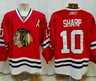 CHICAGO BLACKHAWKS Reebok CCM PATRICK SHARP 10 Sewn Hockey Jersey Mens XL