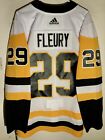 adidas Authentic Adizero NHL Jersey Pittsburgh Penguins Fleury White sz 50