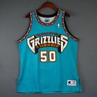 100 Authentic Bryant Reeves Vintage Champion Grizzlies NBA Jersey Size 48 L XL