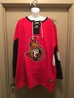 NWT Mens 4XL Ottawa Senators Full Hockey Jersey Sweater H