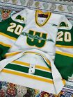 Hartford New England Whalers WHA SP Authentic Hockey Jersey Sz 58 Fight Strap