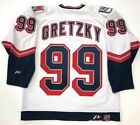 WAYNE GRETZKY 1999 NEW YORK RANGERS LIBERTY WHITE PRO PLAYER JERSEY SIZE MEDIUM