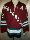 Adam Foote Colorado Avalanche Burgundy 2001 07 Throwback CCM NHL Jersey Large