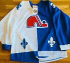 Authentic CCM Quebec NORDIQUES Hockey Jersey Size Large 1994 Igloo Logo No Name