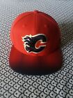 Calgary Flames Reebok Mens SAMPLE Snapback Hat NWOT NEW Red Black