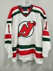 Vintage 80s NHL New Jersey Devils Red Green White Logo Hanson 1 Je