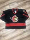OTTAWA SENATORS NHL HOCKEY VINTAGE 90s CCM AIR KNIT BLACK JERSEY XXL