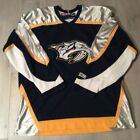 Nashville Predators CCM Hockey Jersey Blue Silver Blank No Number Size XL