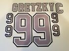 WAYNE GRETZKY 1991 92 LOS ANGELES KINGS HOME HOCKEY JERSEY NAME