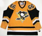 MARIO LEMIEUX PITTSBURGH PENGUINS CCM 1984 YELLOW ROOKIE JERSEY XL NEW