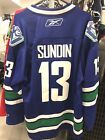 REEBOK MATS SUNDIN VANCOUVER CANUCKS NHL HOCKEY JERSEY ADULT XL
