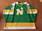 Vintage Minnesota North Stars Maska CCM Jersey Green NHL Sewn 23 Size Medium
