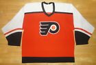 Vintage PHILADELPHIA FLYERS Orange CCM MASKA AIR KNIT Team Jersey Adult Large