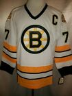 Ray Bourque Boston Bruins White  Gold 1981 1995 Throwback CCM NHL Jersey Medium