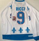 Mike Ricci signed Quebec Nordiques jersey autographed JSA