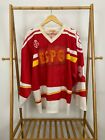 VTG Tackla CCCP Russia Pavel Bure 90 Hockey Jersey L Red Soviet Union Altered