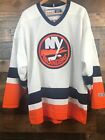 Vintage CCM New York Islanders Hockey Jersey White Orange Sz Medium