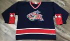 COLUMBUS BLUE JACKETS MENS XXL AIR KNIT GAME JERSEY VINTAGE CBJ RARE