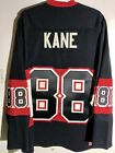 CCM Ribbed Knit LS NHL Jersey Chicago Blackhawks Patrick Kane Black sz XL