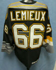 PITTSBURGH PENGUINS MARIO LEMIEUX CCM ROBO PENGUIN BLACK JERSEY VINTAGE 90s