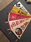 Vintage Rare Lot 5 1970 NHL Hockey Pennants Los Angeles Kongs Atlanta Flames