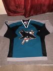 NHL Stitched Joe Thornton Authentic San Jose Sharks Home Jersey Mens Size Large