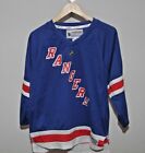 New York Rangers Henrik Lundqvist 30 Reebok Youth L XL Blue NHL Jersey