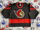 Ottawa Senators NHL Mens Small Black Jersey Sewn CCM