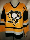 Mario Lemieux Pittsburgh Penguins Gold 1981 1984 Throwback CCM NHL Jersey Medium