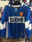 2016 World Cup of Hockey Team Finland Adidas Jersey Replica Small Ladies Women