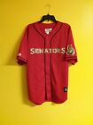 OTTAWA SENATORS VTG NHL MAJESTIC BASEBALL JERSEY MENS XL
