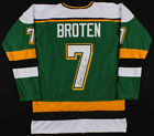 Neal Broten Signed Minnesota North Stars Captain Jersey TSE COA NHL 19801997